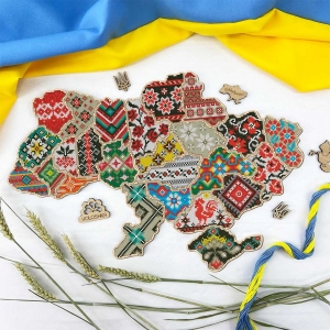 Набір для вишивання нитками "Мапа України" VW_001 (передзамовлення, читай опис)